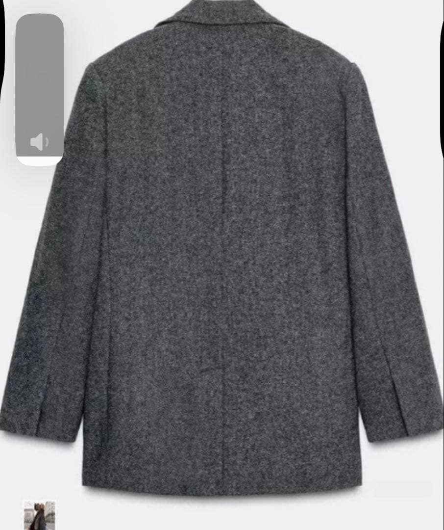 新品未使用】ZARA 2025aw ウールダブルジャケット グレー S - メルカリ