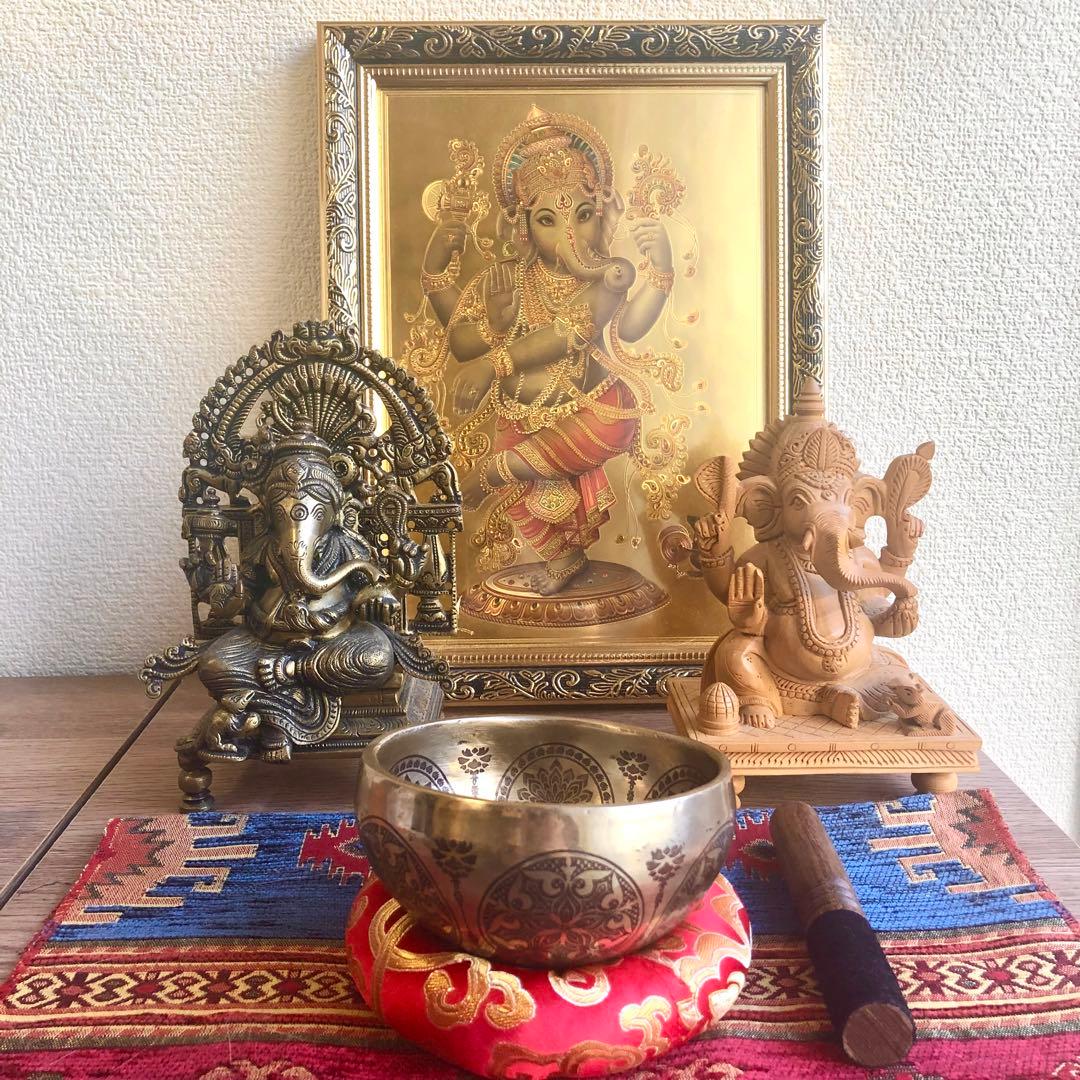 ◆シンギングボウル◆セブンメタル◆曼荼羅◆マンダラ彫◆F◆第1チャクラ対応◆ シンギングボウル／フルムーンボウル・7メタル【7個セット】チャクラ