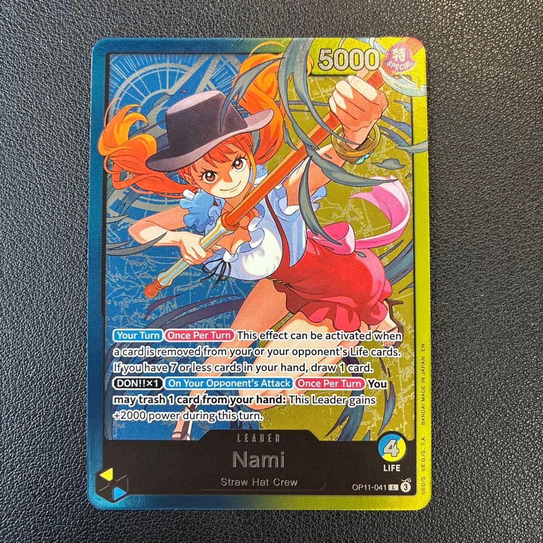 美品】ワンピースカード ナミ リーダーパラレル 英語版 - メルカリ