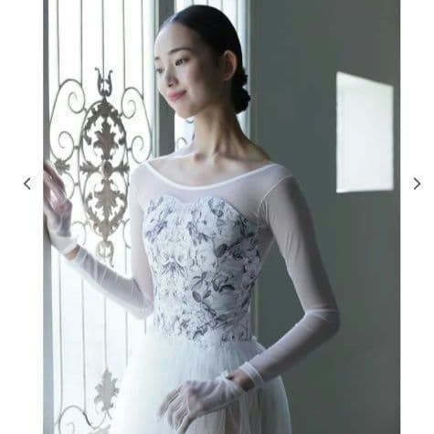 【新品】unoa ウノア　レオタード　Ｌサイズ　猫柄 Peony cats】No sleeve design - Balletwear brand unoa