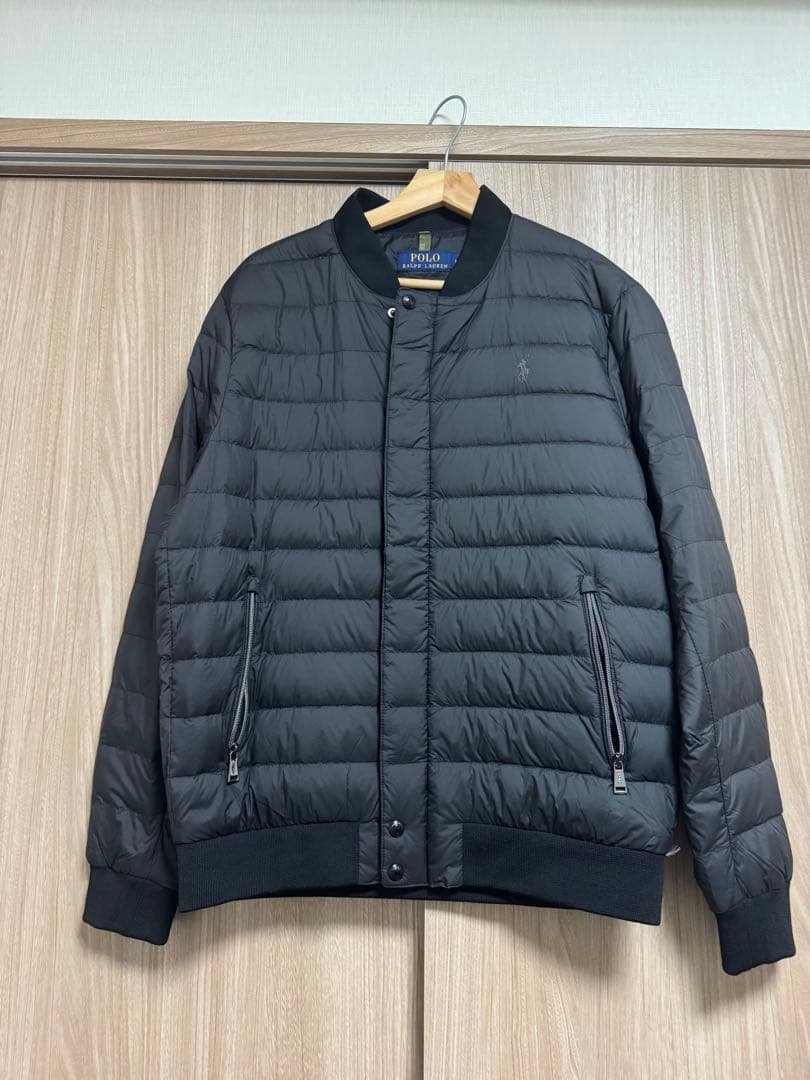 【美品】ポロ ラルフローレン ライトダウンジャケット 黒 Mサイズ