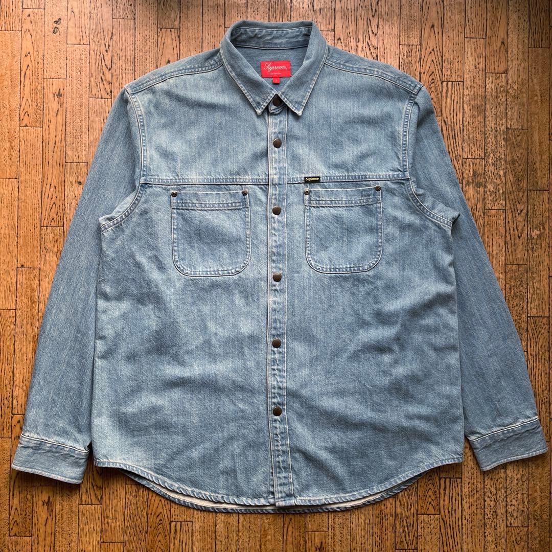 22aw Supreme Snap Work Shirt ウォッシュデニム L - メルカリ