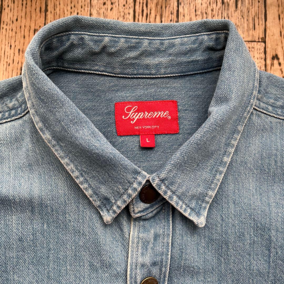 22aw Supreme Snap Work Shirt ウォッシュデニム L - メルカリ