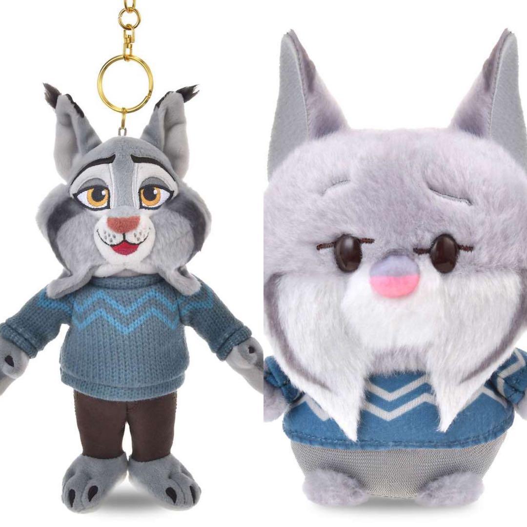 新品 パウバート ぬいぐるみキーホルダー&うるぽちゃ ズートピア2 山田