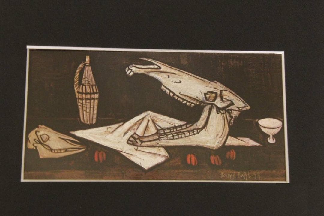 ベルナール・ビュッフェ【Crane de cheval】希少な額装用画集より