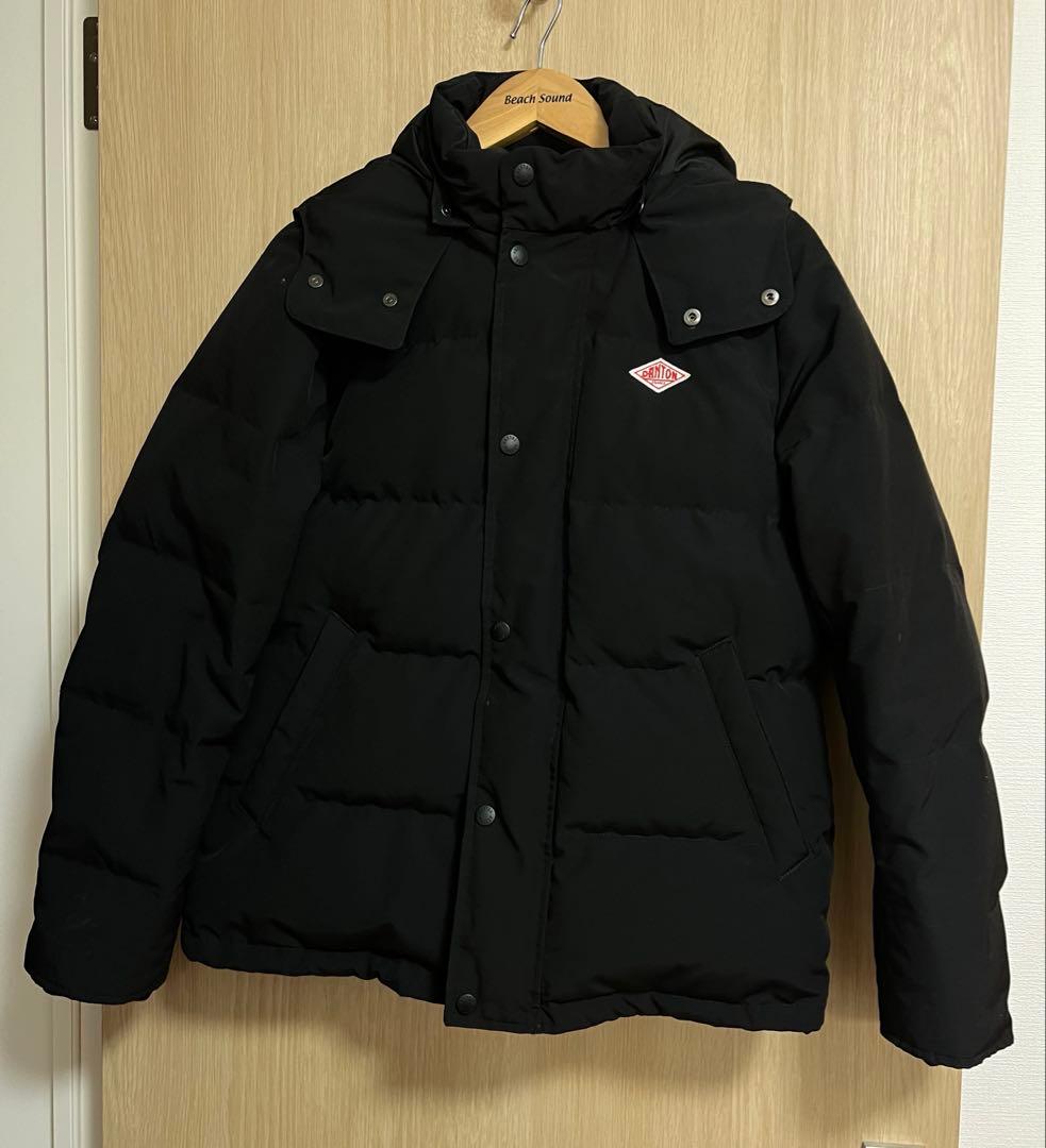 DANTON ダントン フード付 ダウンジャケット ブラック　36