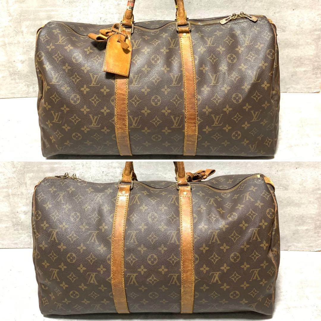 オールドルイヴィトン90年代ヴィンテージ ボストンバッグ キーポル50