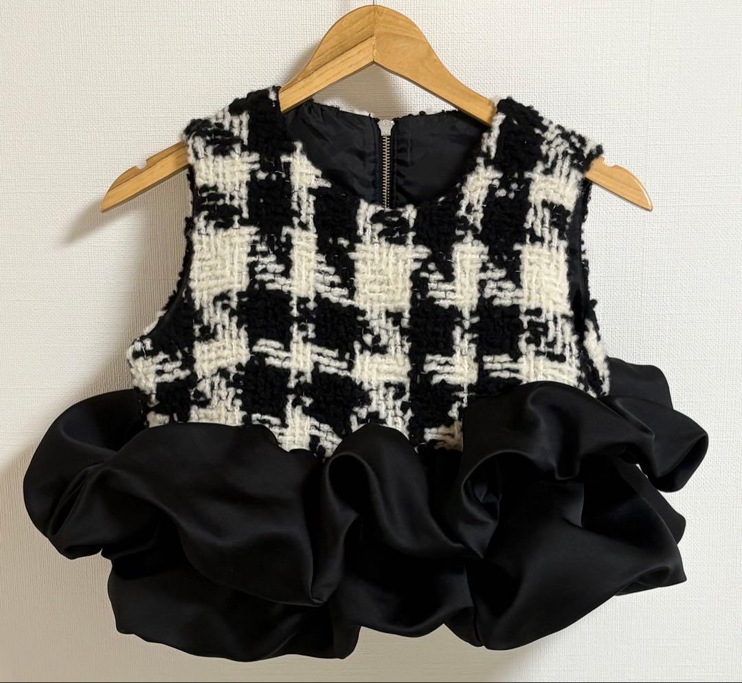 sheller gingham tweed bloom tops - メルカリ