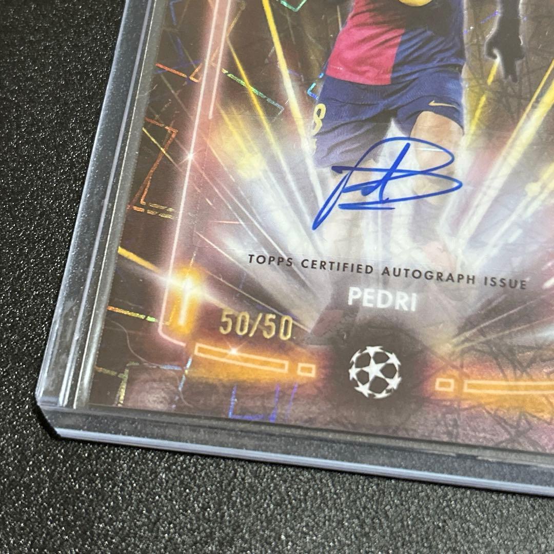 topps chrome soccer FCバルセロナ ペドリ サインカード - メルカリ