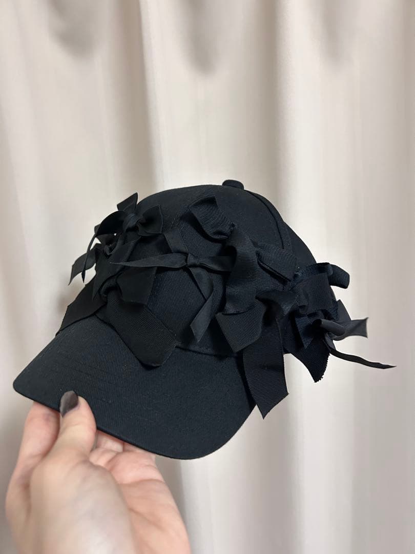 ケイスケカンダ keisukeKanda リボンまみれのキャップ 野球帽 帽子