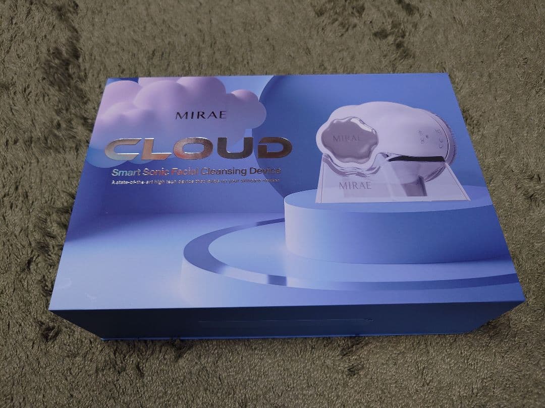 LED美容ライト搭載音波洗顔ブラシ　MIRAE CLOUD 1分洗顔で潤い肌】LED美容ライト搭載音波洗顔ブラシでわたし史上最高の