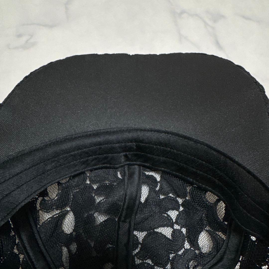 エントワフェイン オリビア キャップ ブラック レース リボン