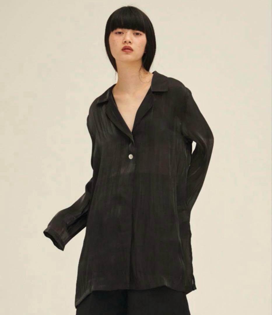 ENOF sheer jacket シアーシャツ　ブラック
