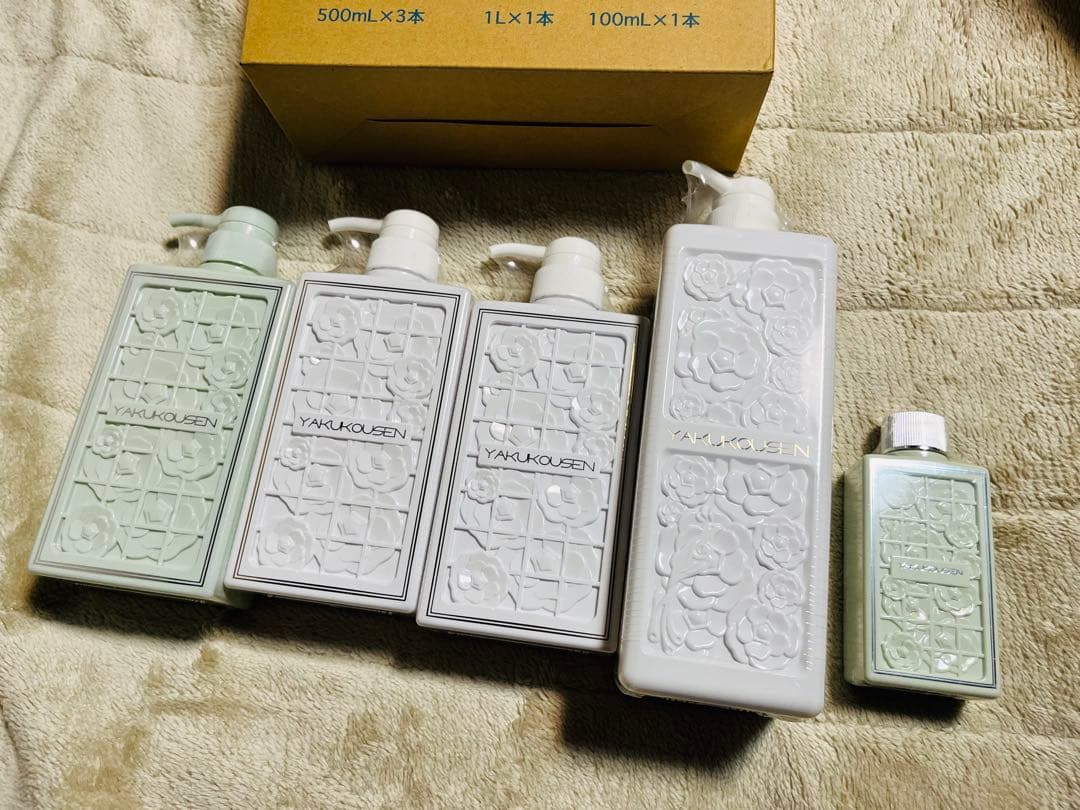 薬酵泉　500mL×3本、1L×1本、100mL×1本のセット