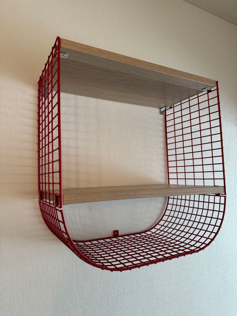 IKEAイケア ウォールシェルフSVENSHULT スヴェンスフルト赤レッド