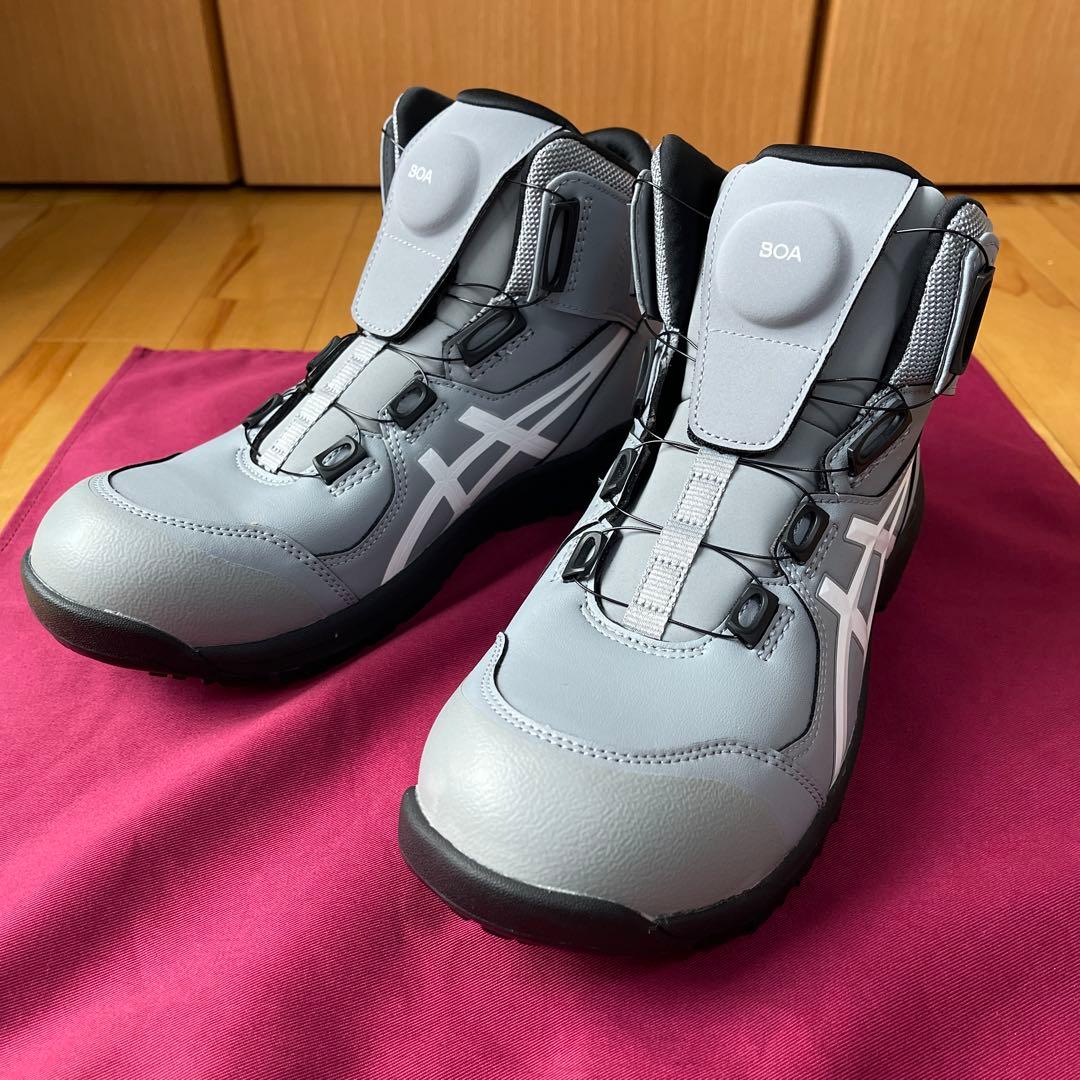 asics アシックス BOA ハイカット 安全靴 グレー 26cm