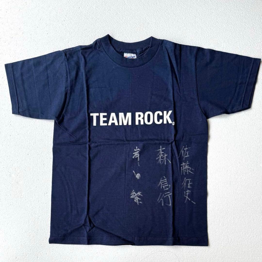 新品未使用 くるり 初期メンバー サイン入り TEAM ROCK Tシャツ