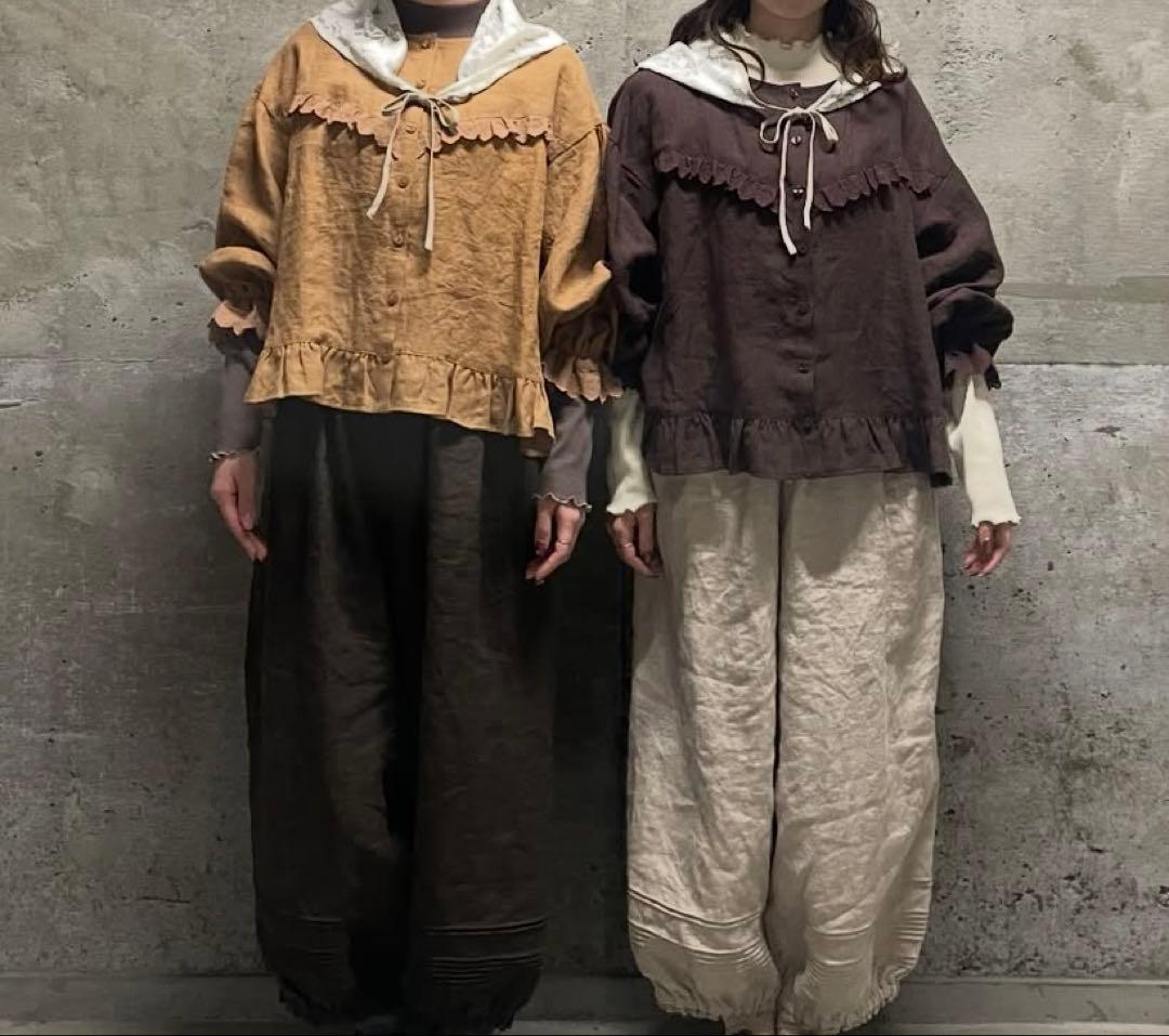 sm2 ◾️立川限定▪️バブーシュカ付きエトワールブラウス▪️ダークブラウン