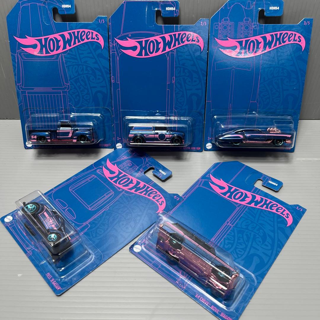 54周年 Hotwheels ホットウィール サテン&ピンク ５台SET