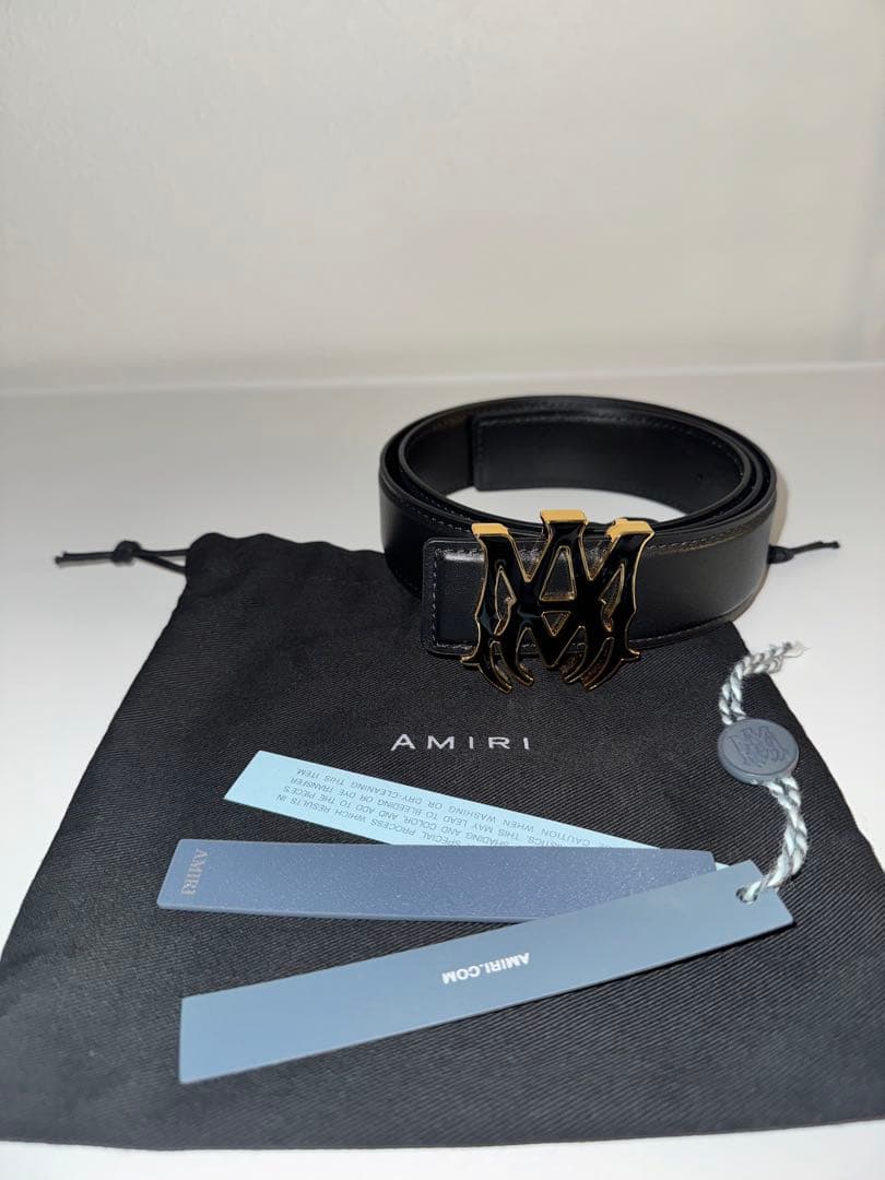 AMIRI MA CORE LOGO BELT レザーベルト サイズ85