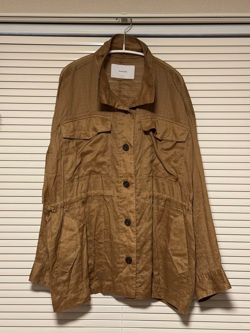 専用 FRAMeWORK ラミースタンドブルゾン FRAMeWORK（フレームワーク）の「≪予約≫ラミースタンドブルゾン