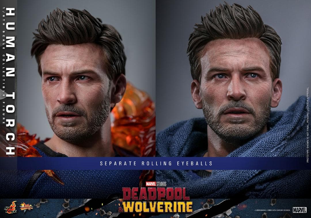 ホットトイズ 1/6デッドプール＆ウルヴァリン ヒューマン・トーチ
