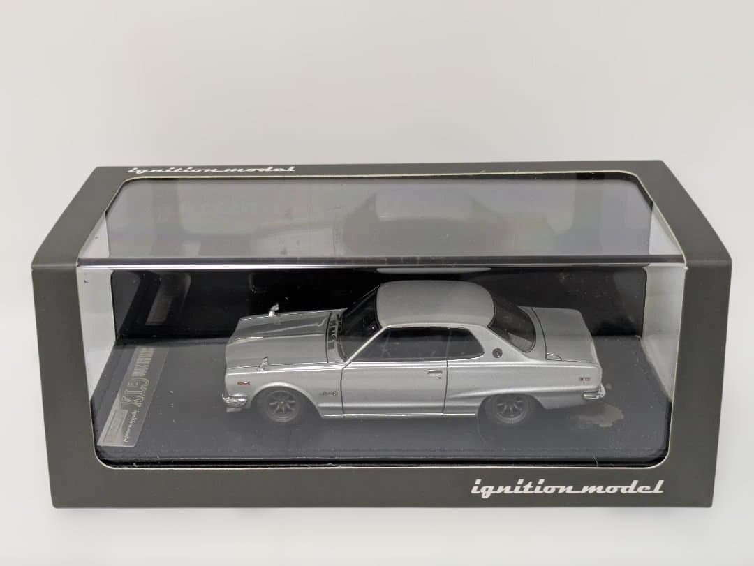 イグニッション モデル 1/43 スカイライン 2000GT-X KGC10 銀
