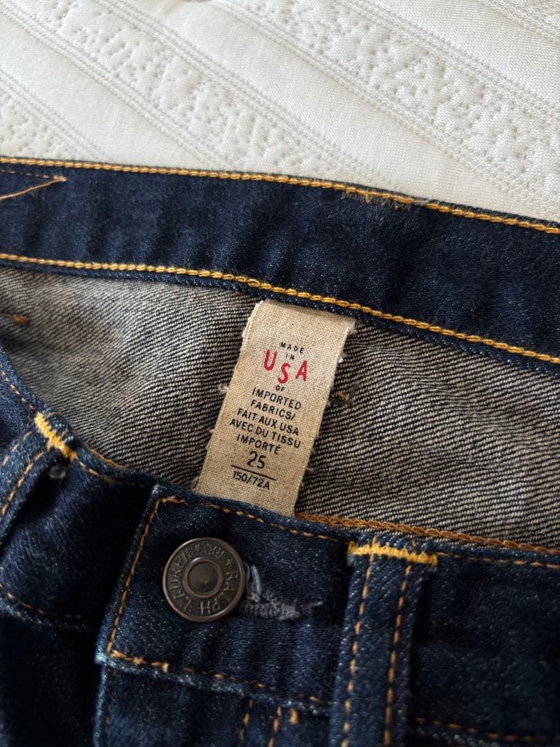 美品！RRL ストレッチスキニーフィット デニムパンツ w25 ラルフ