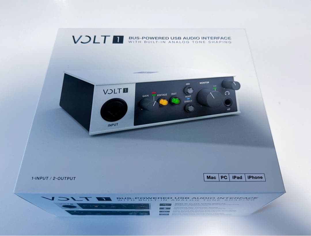 [美品]Universal Audio Volt 1 オーディオインターフェース UNIVERSAL AUDIO ( ユニバーサルオーディオ ) VOLT 2 USB Recording