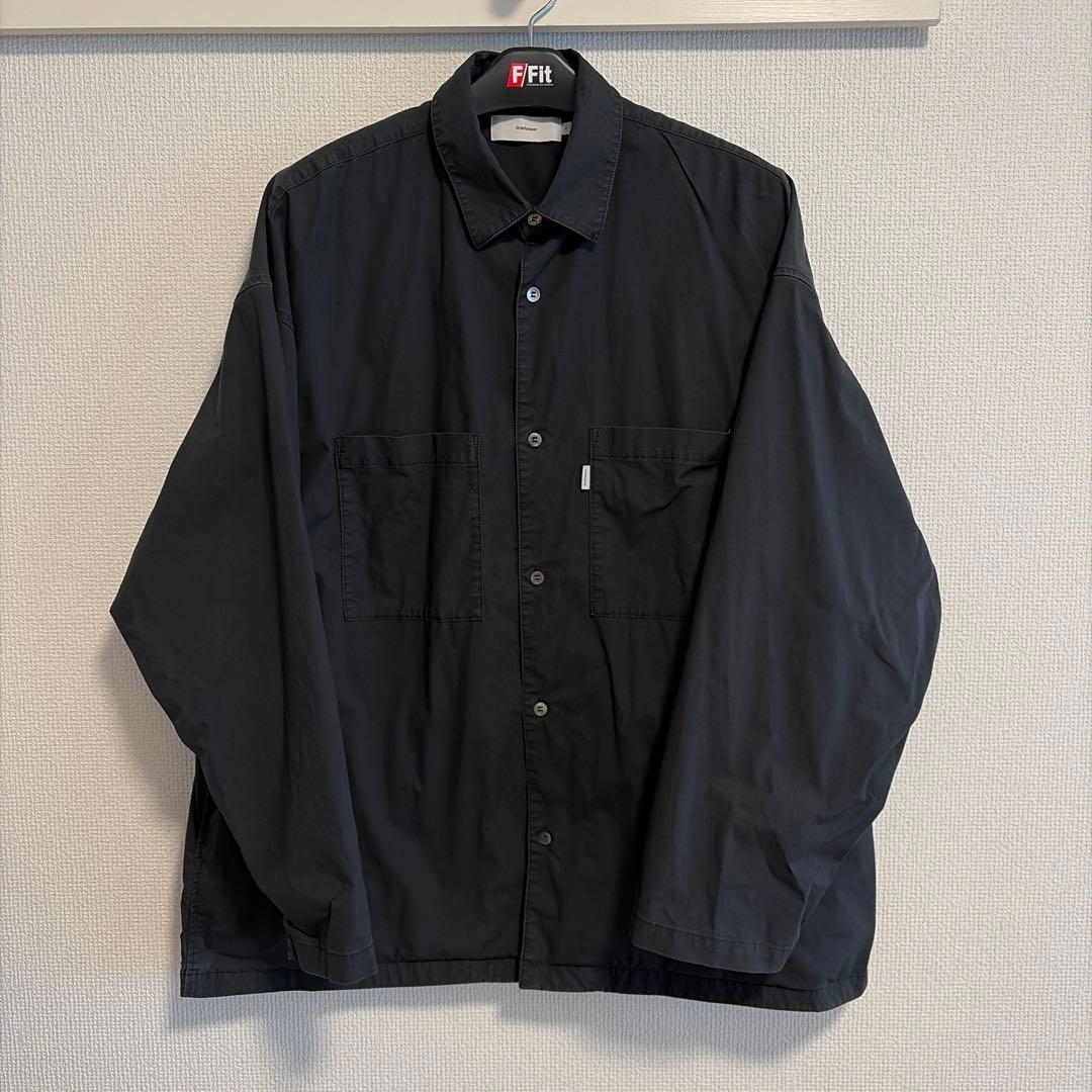 ハ*イ様 グラフペーパー Oversized Box Shirt　GM231-5 Graphpaper (グラフペーパー) Solotex Twill L/S Oversized Box Shirt