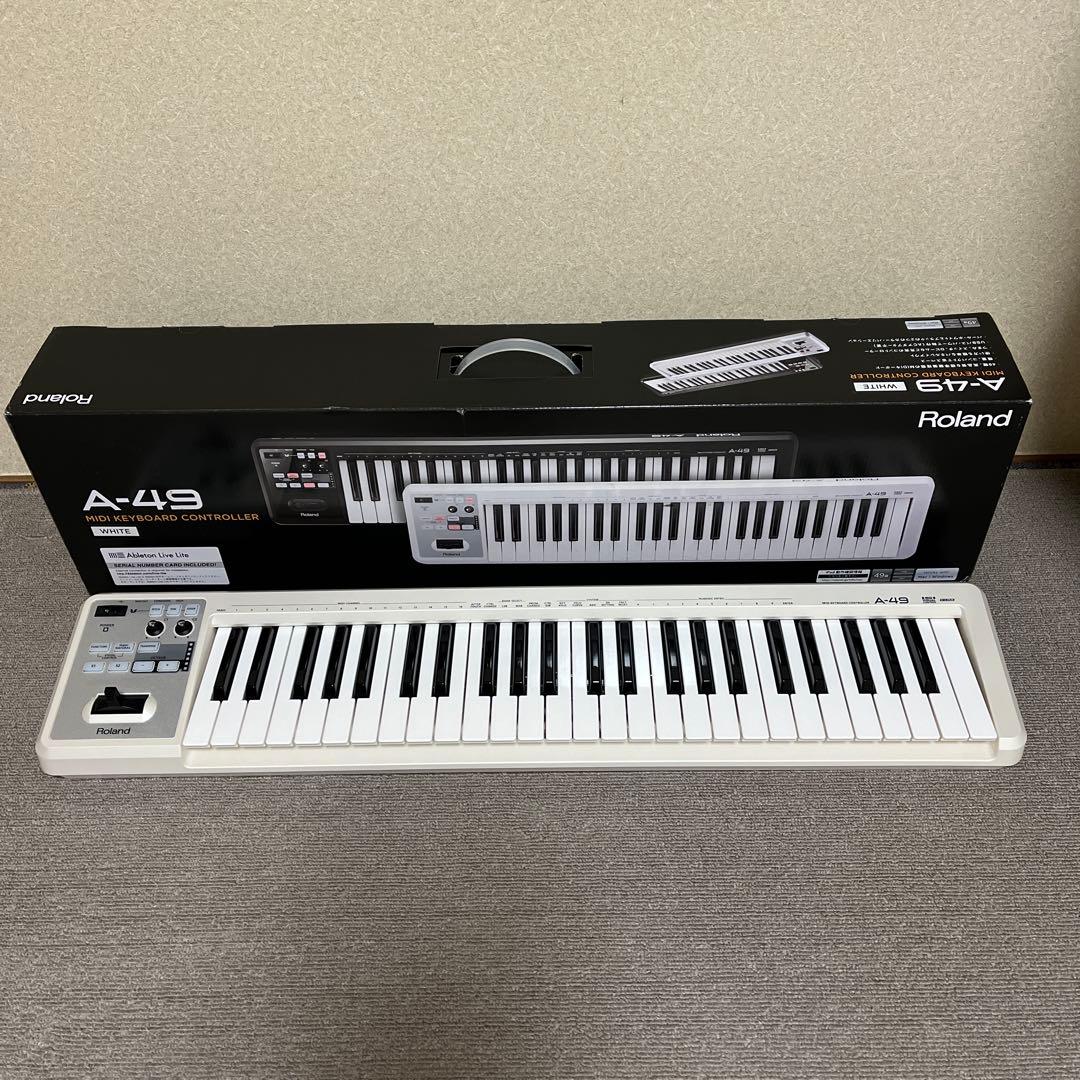 Roland A-49 White ホワイト Roland A-49 (ホワイト) MIDIキーボード・コントローラー 49鍵盤A49