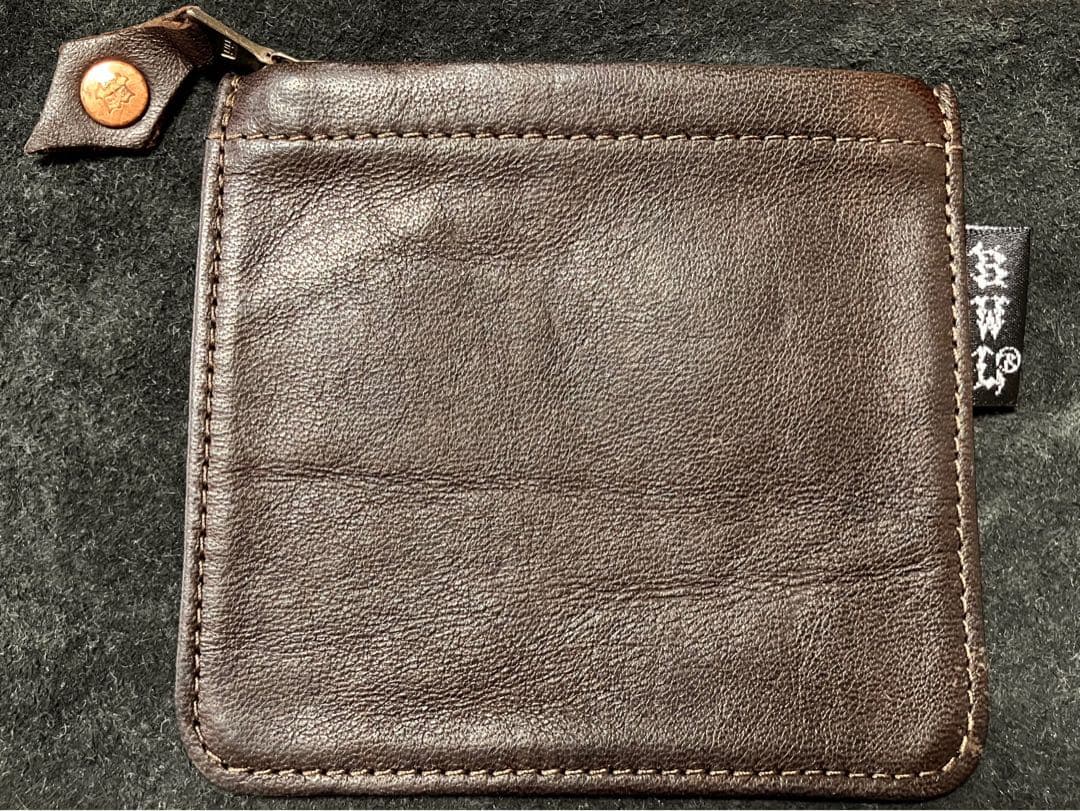 Bill Wall Leather スクエアウォレット ダークブラウン