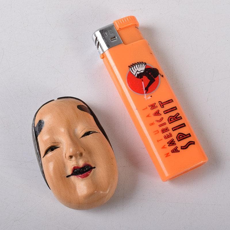 時代提げ物 木彫 面根付 能面 お面 若女 C 7750 - メルカリ