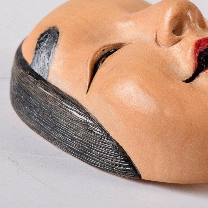 時代提げ物 木彫 面根付 能面 お面 若女 C 7750 - メルカリ