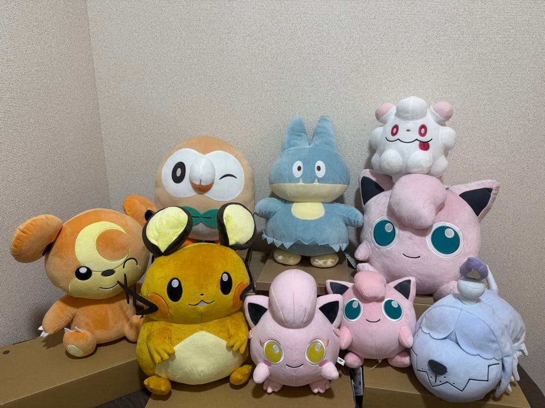 ポケモン ぬいぐるみ 9体セット ポケピース　ゴンベ、デデンネ、プリン他 702 ぬいぐるみ Pokémon fit デデンネ ｜【公式】ポケモンセンター