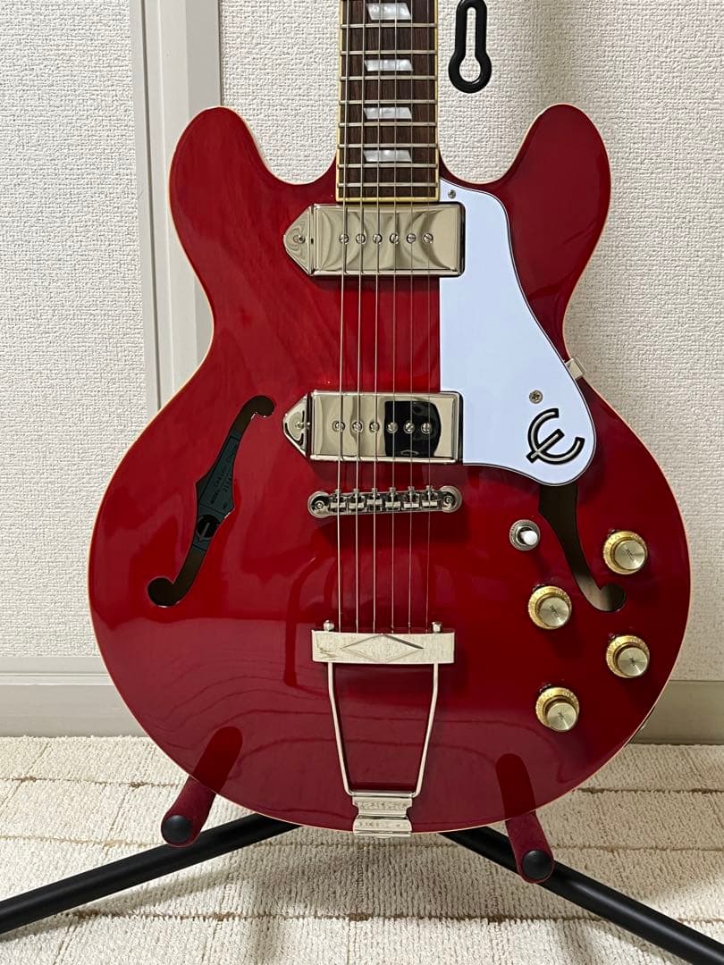 Epiphone Casino Coupe Chカジノクーペ2021年製USED EpiphoneよりCasinoのボディをサイズダウンしたモデルCasino Coupe登場