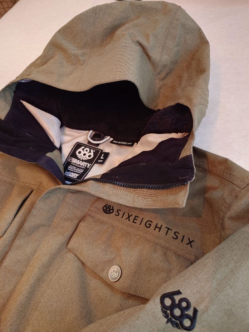 686SIXEIGHTSIX フード付きジャケット Lサイズ オリーブ