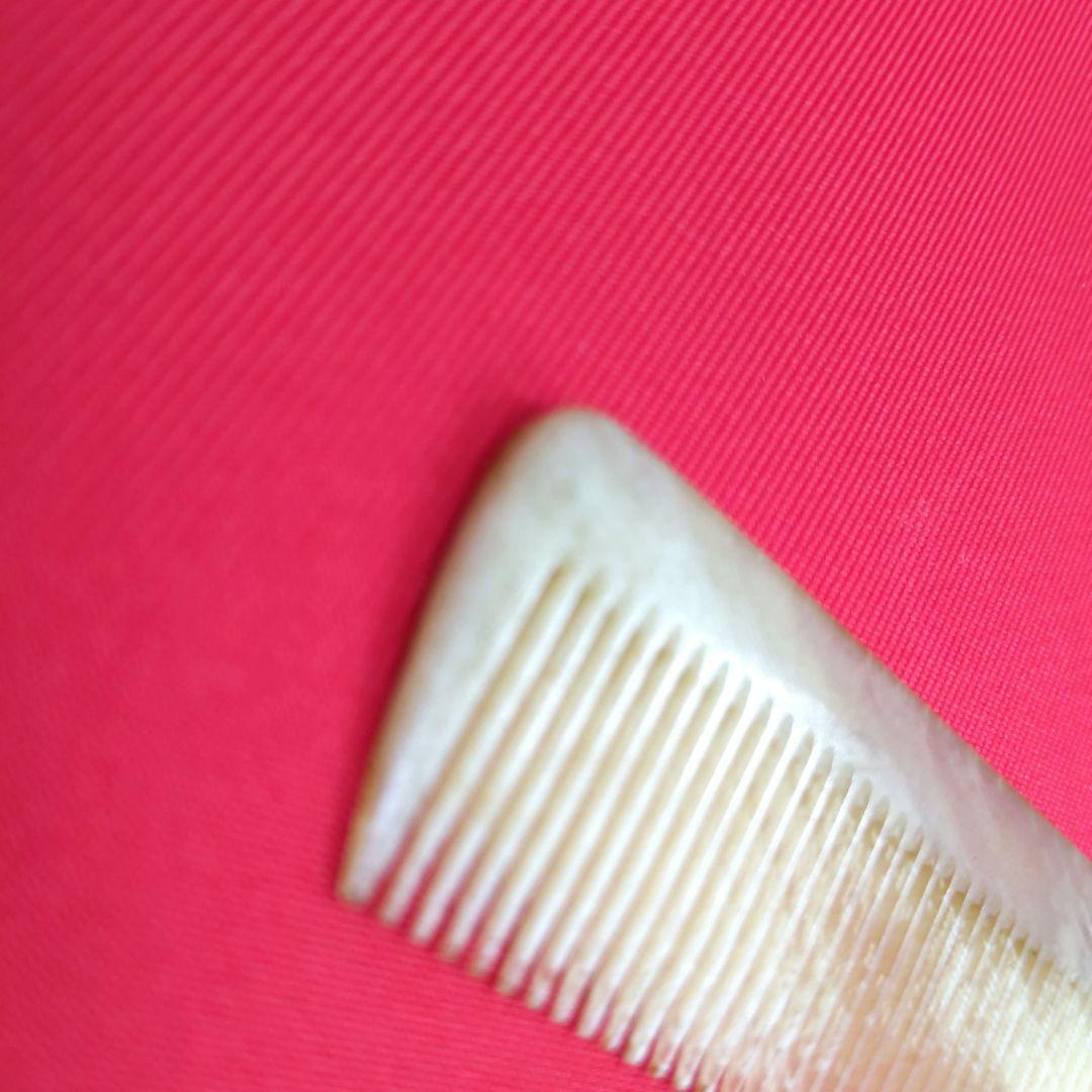 E10 水牛の角 手引 角仕上げ くし ヘアカットコーム 理容道具 希少