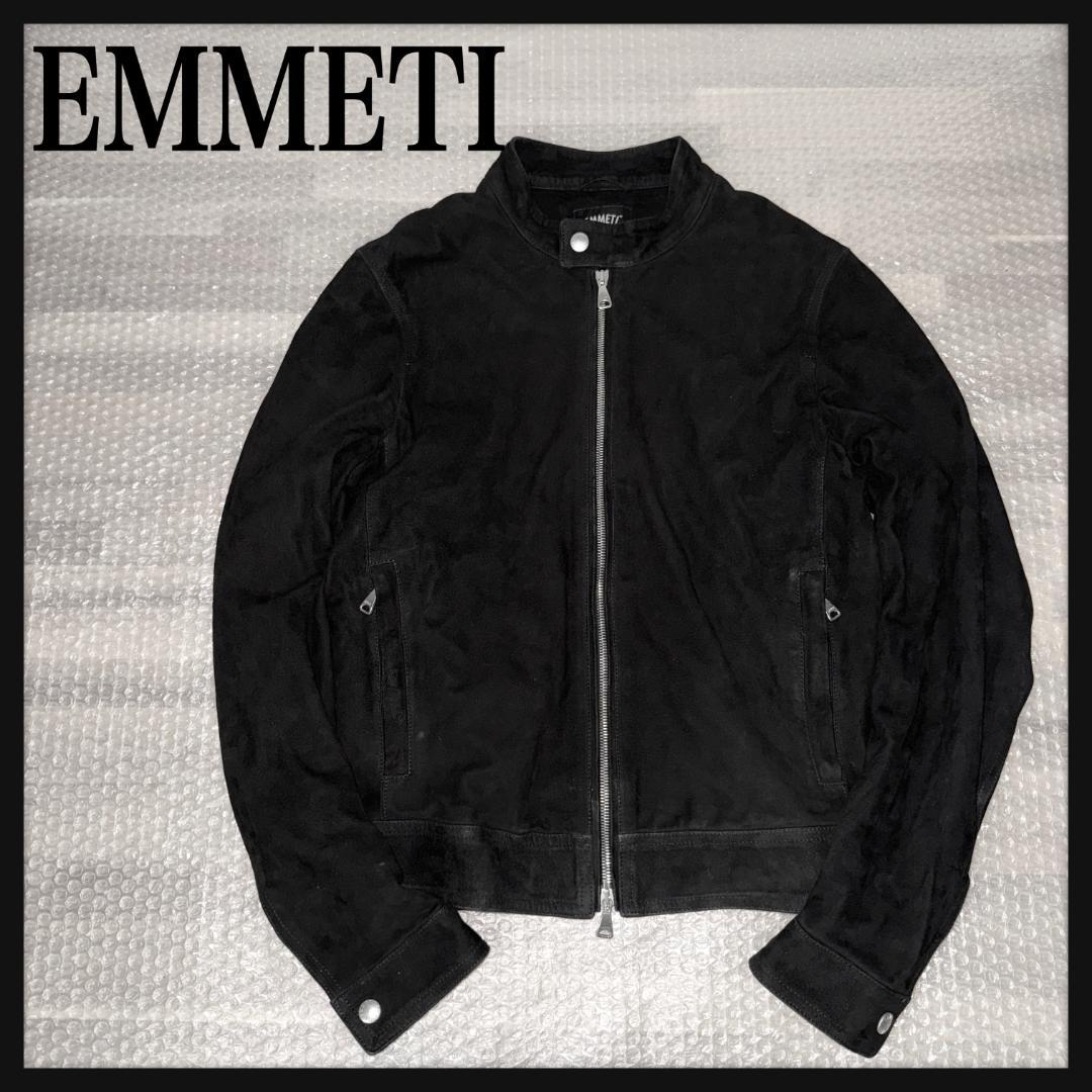 【超高級モデル☆☆JURIユリ】エンメティ スウェード レザージャケット EMMETI - JURI (ユリ) / ピッグ スウェード シングルライダース