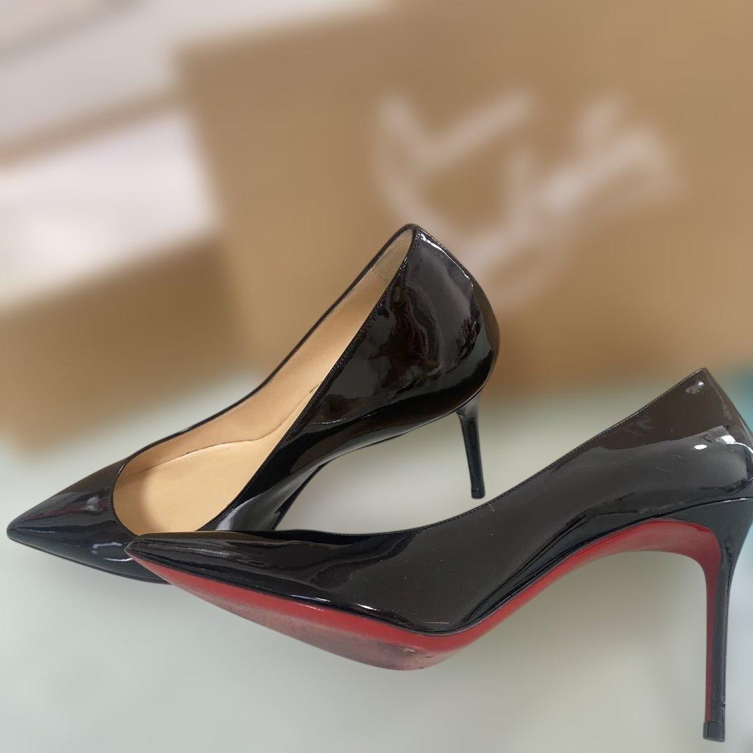 Christian Louboutin パリ ブラック ハイヒール