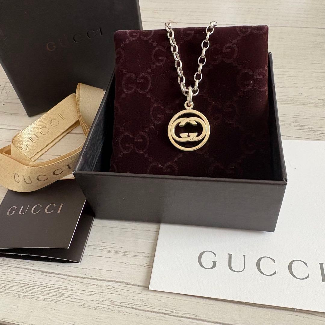 G*I様 美品✨GUCCI グッチ シルバー ドッピア G ロゴ シルバー ネッ