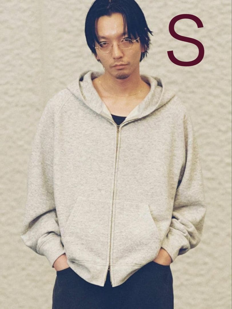 LIDNM WOOL CASHMERE ZIP HOODIE Sサイズ