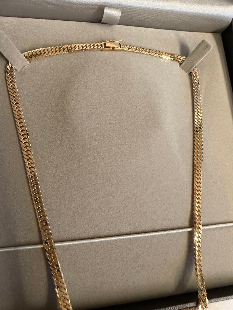 ゴールド チェーンネックレス ロック式