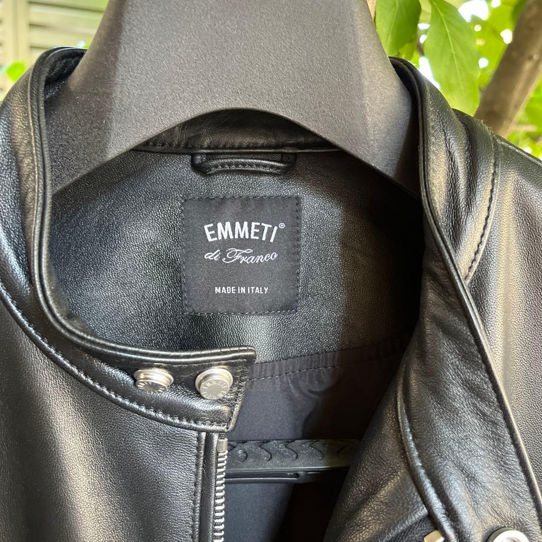 EMMETTI H千場義雅プロデュースレザーシングルライダース - メルカリ