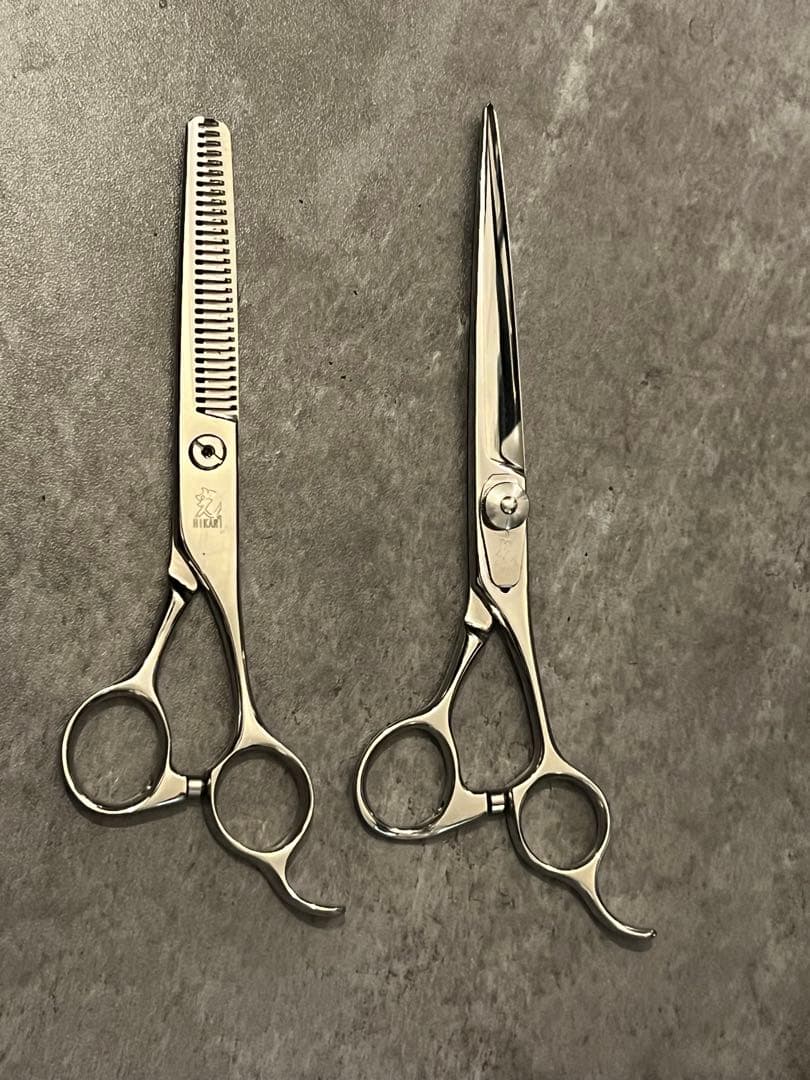 光シザー（W6.5インチ） & 光セニング（30%） セット販売 HIKARI 光 ヒカリシザー THINNING セニング 721 6.0インチ セニング 30