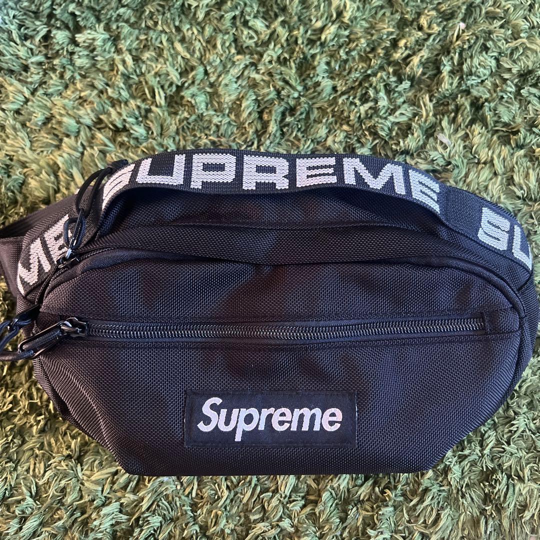 ア*ム様 Supreme 18SS Waist Bag 中古・古着通販】SUPREME (シュプリーム) 18SS WAIST BAG ブラック
