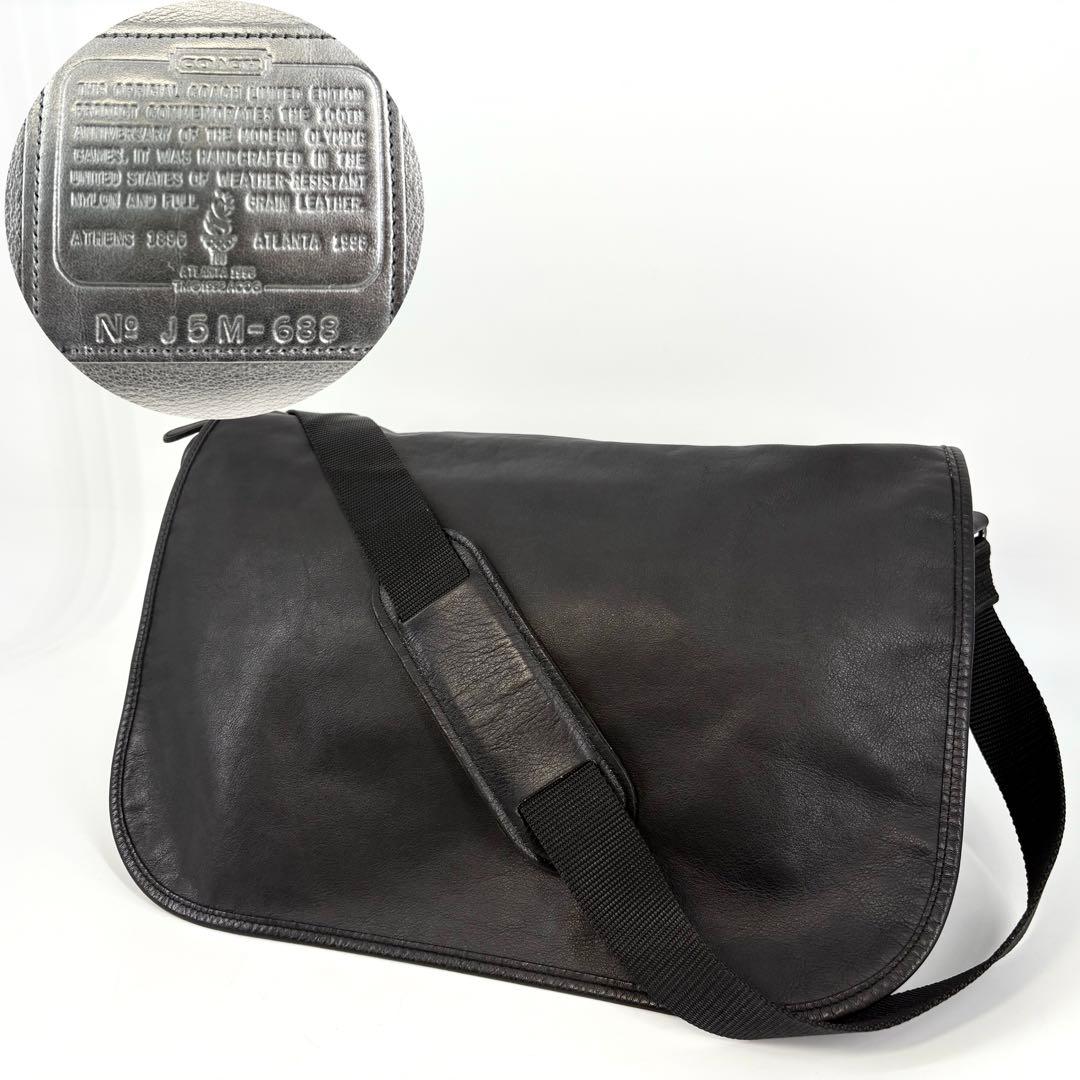 ●オリンピック限定品　美品　OLD COACH メッセンジャーバッグ　A4収納可