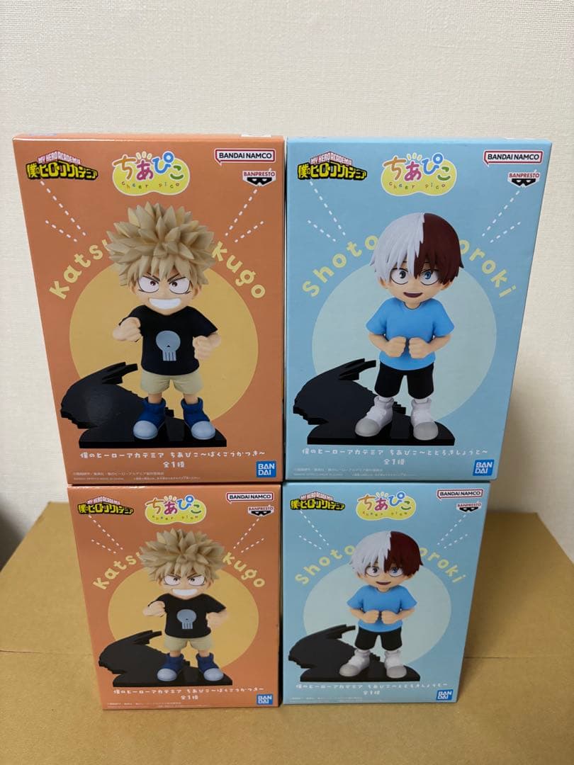 僕のヒーローアカデミア ちあぴこ～とどろきしょうと&ばくごうかつき〜　4個セット 僕のヒーローアカデミア ちあぴこ とどろきしょうと 爆豪勝己 轟焦凍