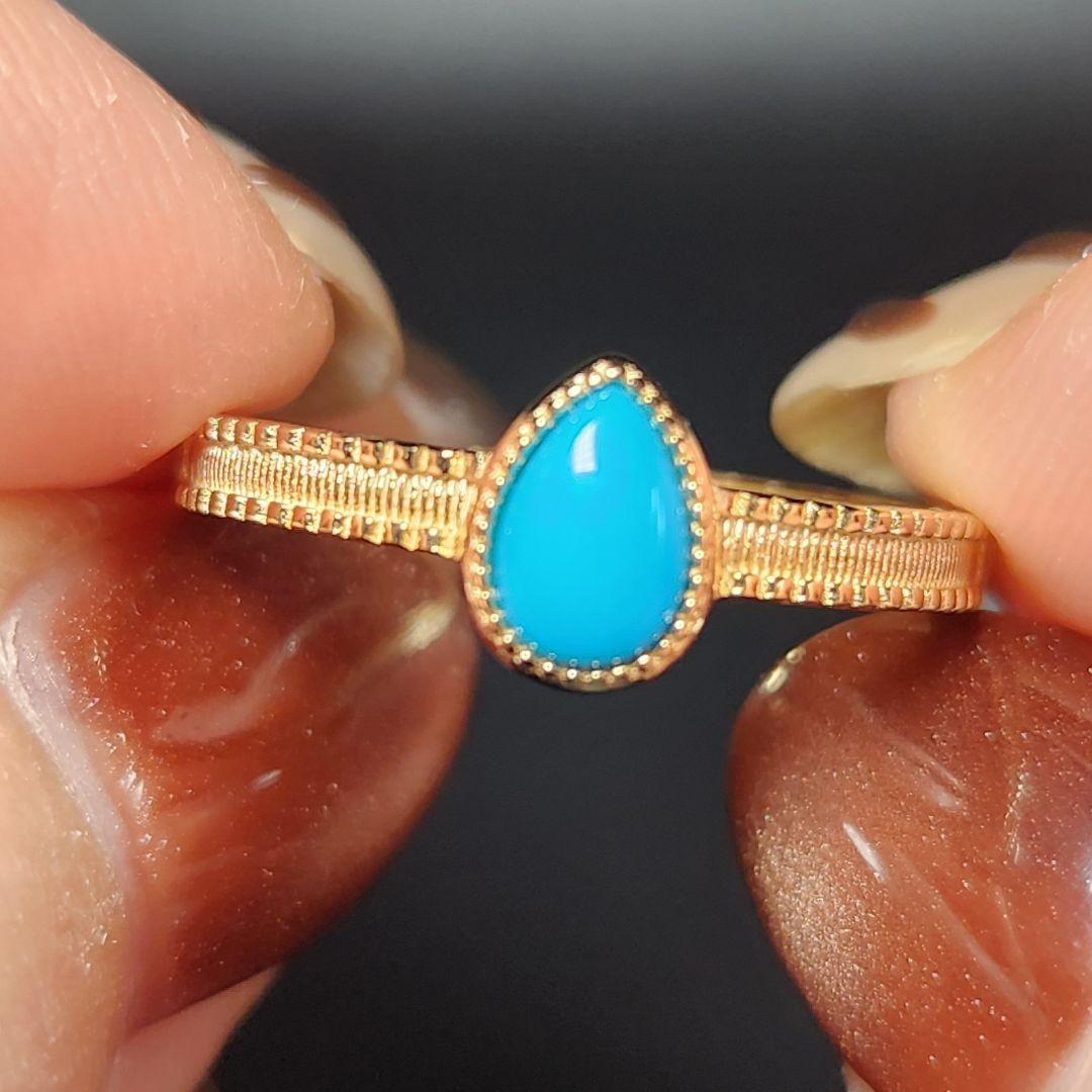 レア【新品】スリーピングビューティーターコイズフリーサイズリング sv925 スリーピングビューティーターコイズリング/ SV925 | su-py