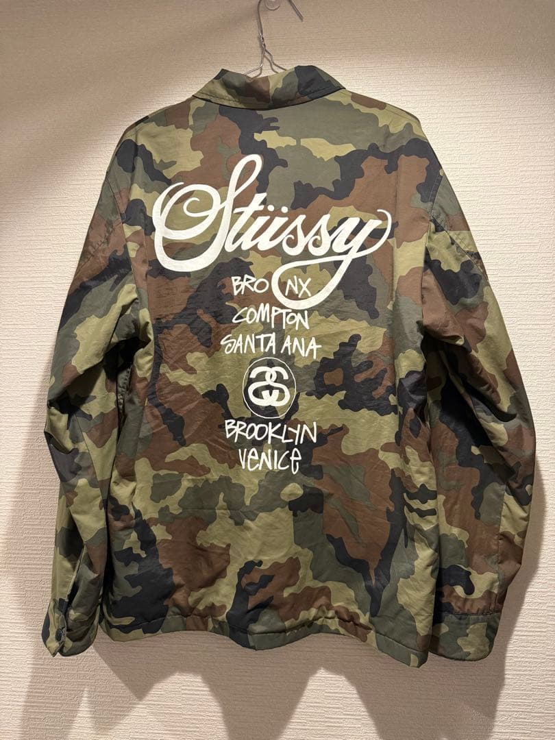 Stüssy ステューシー カモ 迷彩 コーチジャケット Lサイズ - メルカリ